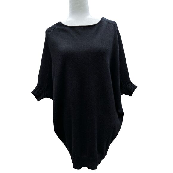 Tory Burch Women Small Sweater Cashmere Black Knit Pullover Dolman‎ Sleeve - Picture 1 of 8
